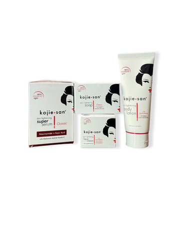 Kojie San Skin Lightening four in one kit - Glow Essence Dubai